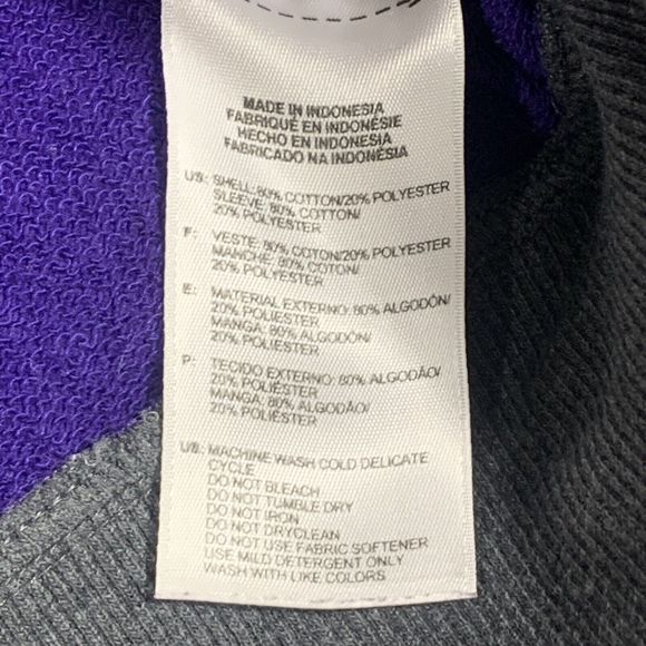 Adidas purple and gray sweatshirt Women’s size XS - Picture 9 of 9